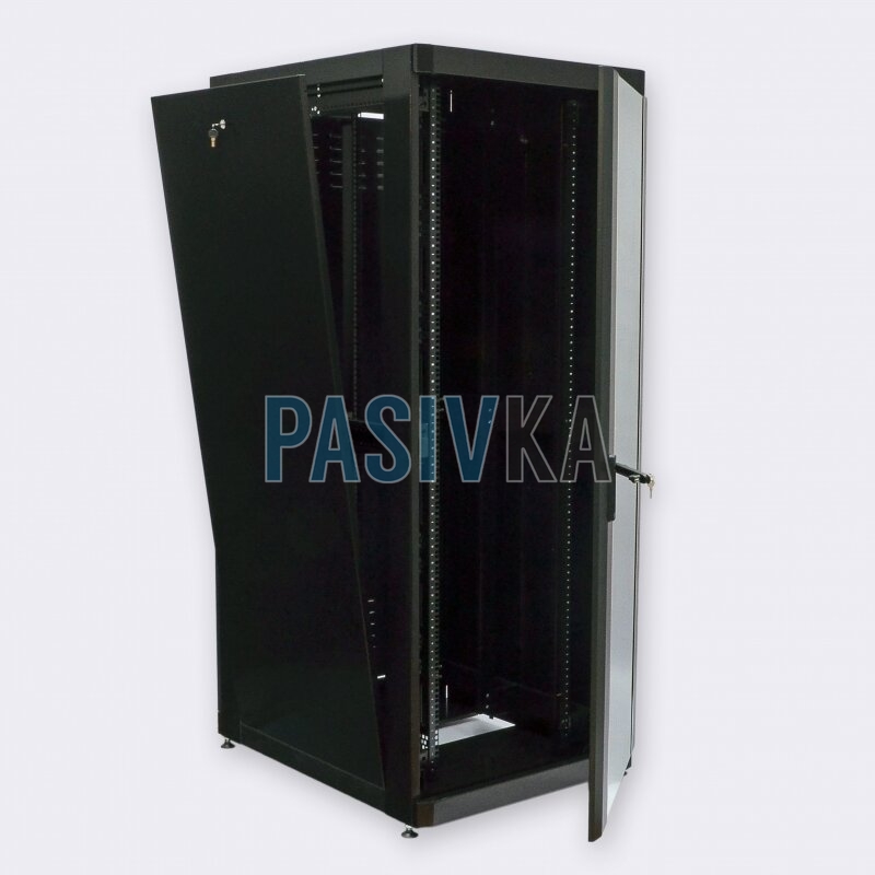Шкаф серверный 42U глубина 1055 мм черный UA-MGSE42810B, фото 3