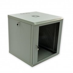 Шкаф серверный настенный 12U 19" глубина 600 мм акрил серый CMS UA-MGSWL126G, фото 1