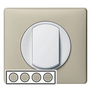 Рамка на 4 поста светло-бежевый Legrand Celiane 68754, фото 1