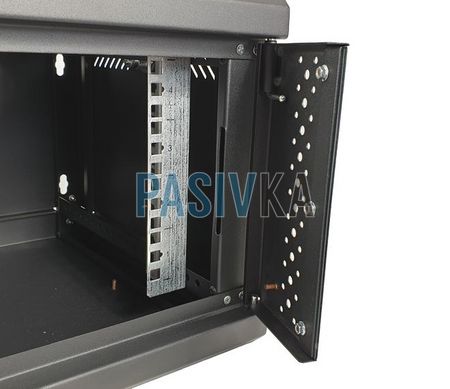 Серверный настенный шкаф 6U 19" глубина 500 мм черный ESR ES-Е650B, фото 5