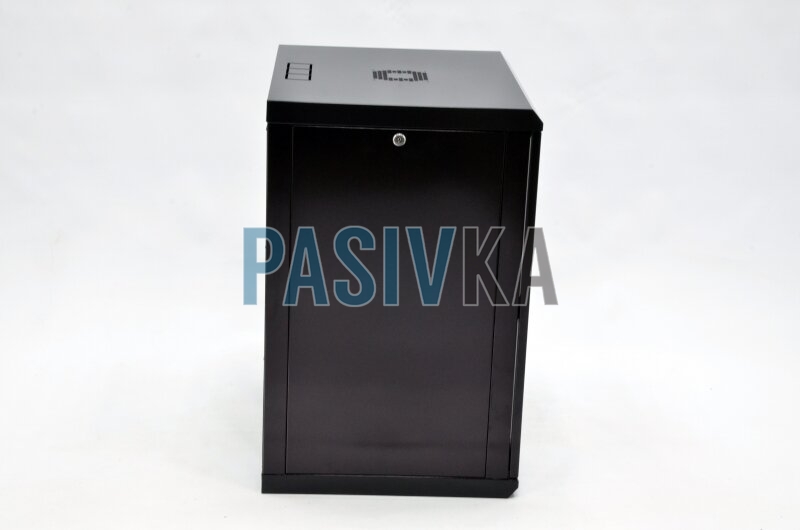 Серверный настенный шкаф 15U 19" глубина 500 мм акрил черный CMS UA-MGSWL155B, фото 3