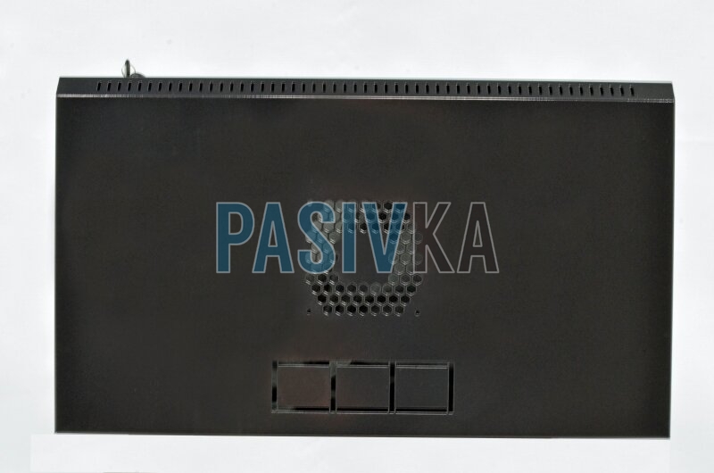 Шафа серверна настінна 6U 19" глибина 350 мм акрил економ чорний CMS UA-MGSWL635B, фото 2