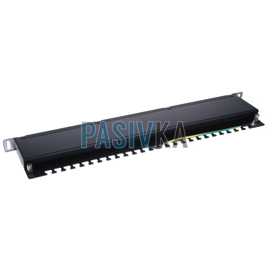 Патч-панель 24 порта FTP 0.5U кат.6 экранированная 19" Hypernet PP-KFSTP6-24-05U, фото 2