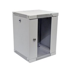 Шкаф настенный 10" 6U глубина 300 мм серый UA-ШТК-6U-GR, фото 1