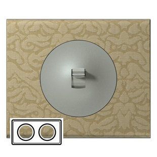 Рамка на 2 поста текстиль орнамент Legrand Celiane 69412, фото 1