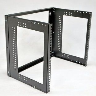 Кронштейн настенный 12U 19" глубина 280 - 380 мм черный CMS CMS-WB12U380VBK, фото 1