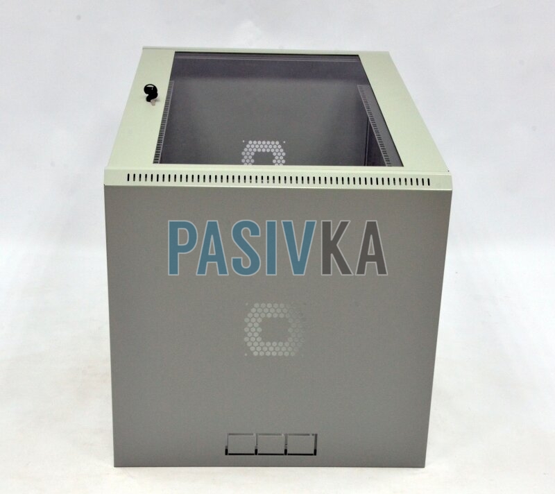 Серверный настенный шкаф 18U 19" глубина 600 мм акрил серый CMS UA-MGSWL186G, фото 6