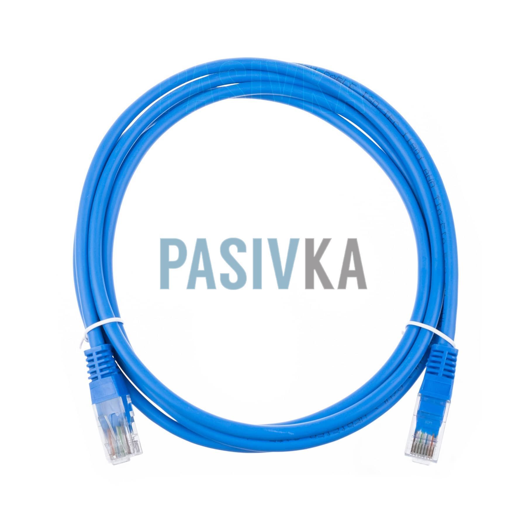 Патч-корд 2 м UTP cat.5e литий синій W&T CAT.5E UTP CORDS-2M-BLUE