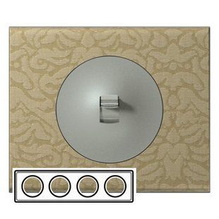 Рамка на 4 поста текстиль орнамент Legrand Celiane 69414, фото 1