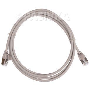 Патч-корд U/FTP 2 м cat.6a сірий 32AWG Slim LSZH L&W LW-PC0052-C6A-200-8L, фото 1