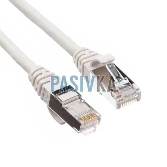 Патч-корд cat.5Е RJ45-RJ45 серый 1 м F/UTP LSZH Corning