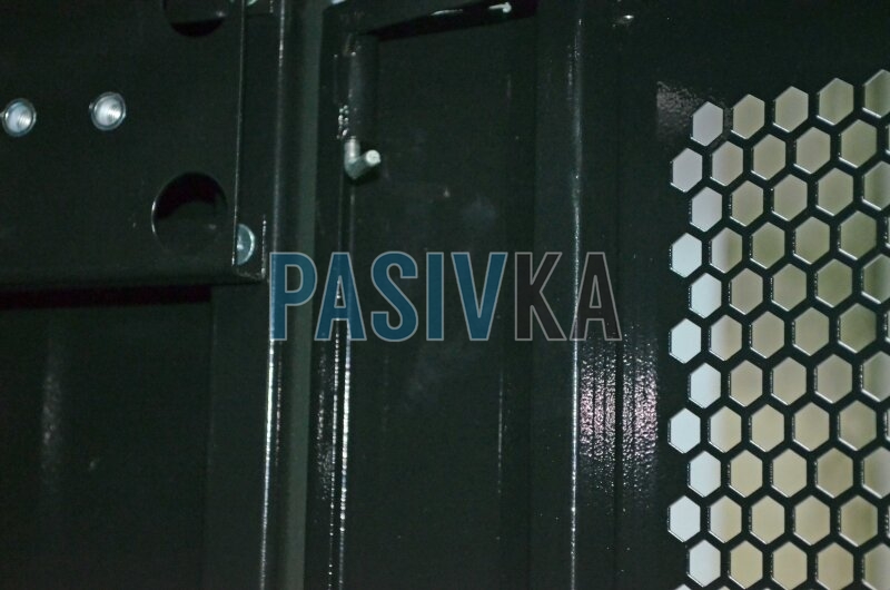 Телекомунікаційна підлогова шафа 42U глибина 1055 мм перфоровані двері (66%) чорний UA-MGSE42810PB, фото 7