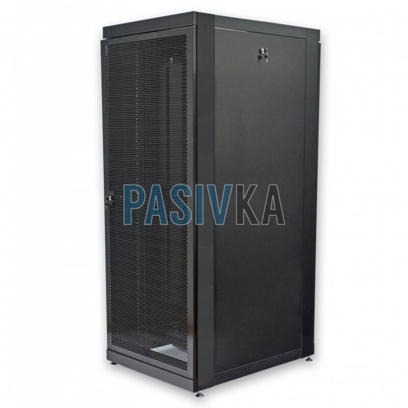 Телекоммуникационный напольный шкаф 42U глубина 1055 мм перфорированные двери (66%) черный UA-MGSE42810PB, фото 10