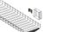 Універсальний кронштейн "Краб" для сітчастого лотка білий цинк CMS-KRB1Z, фото 11