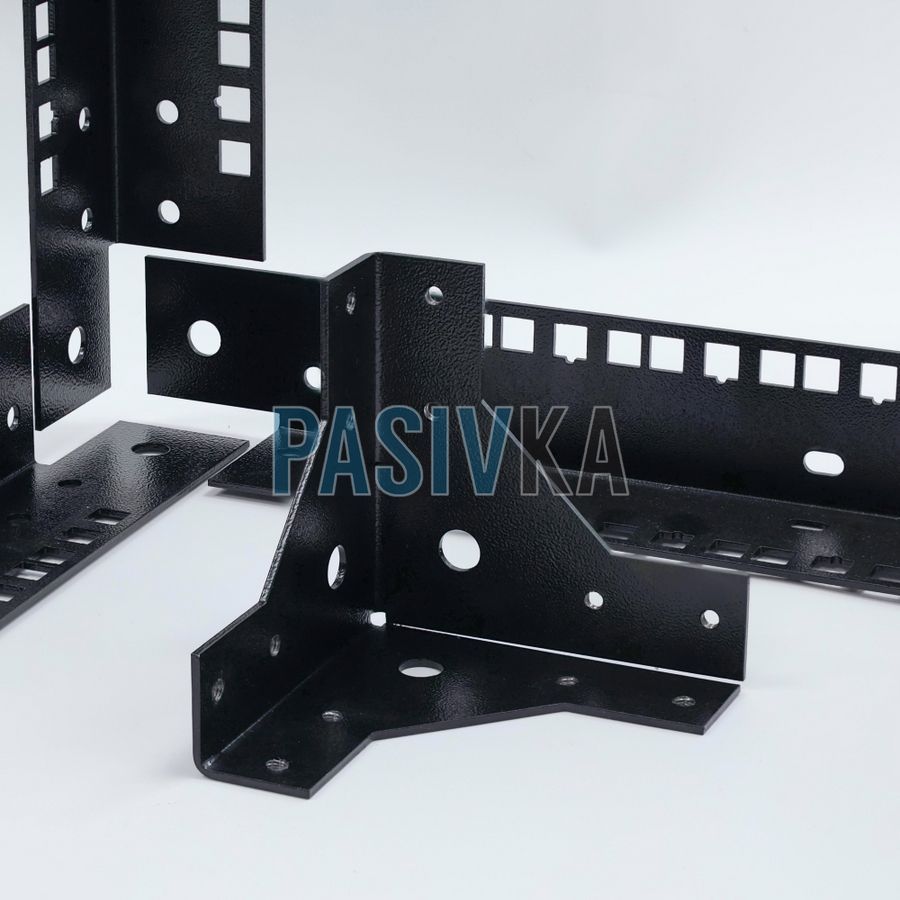 Стійка-кронштейн Cube3 19" 9U 550х550х550 мм посилена чорна CMS UA-OFL2C955-BK