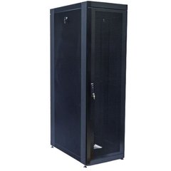 Шафа серверна 45U глибина 1055 мм перфоровані двері (66%) чорний CMS UA-MGSE45610MPB, фото 1