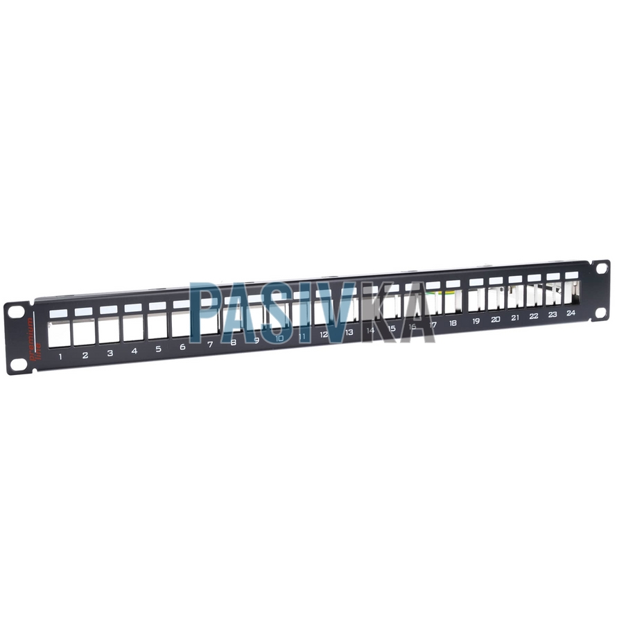 Патч-панель набірна на 24 модуля Keystone 19" 1U Premium Line 170242402, фото 2