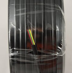 Кабель телефонный, 4-проводной, плоский, медный, черный Kingda KD-TEL4C-BK, фото 1
