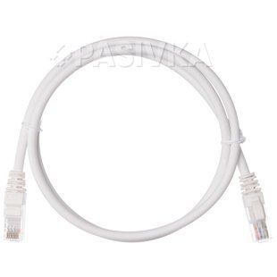 Патч-корд 1 м UTP cat.6a білий LSZH L&W LW-PC0001-C6A-100WH, фото 1