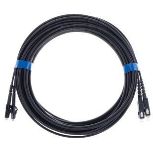 Патч-корд оптический SC/UPC-LC/UPC SM 10м Duplex черный CMS UPC-10SCLC(SM)D(ON)BK, фото 1
