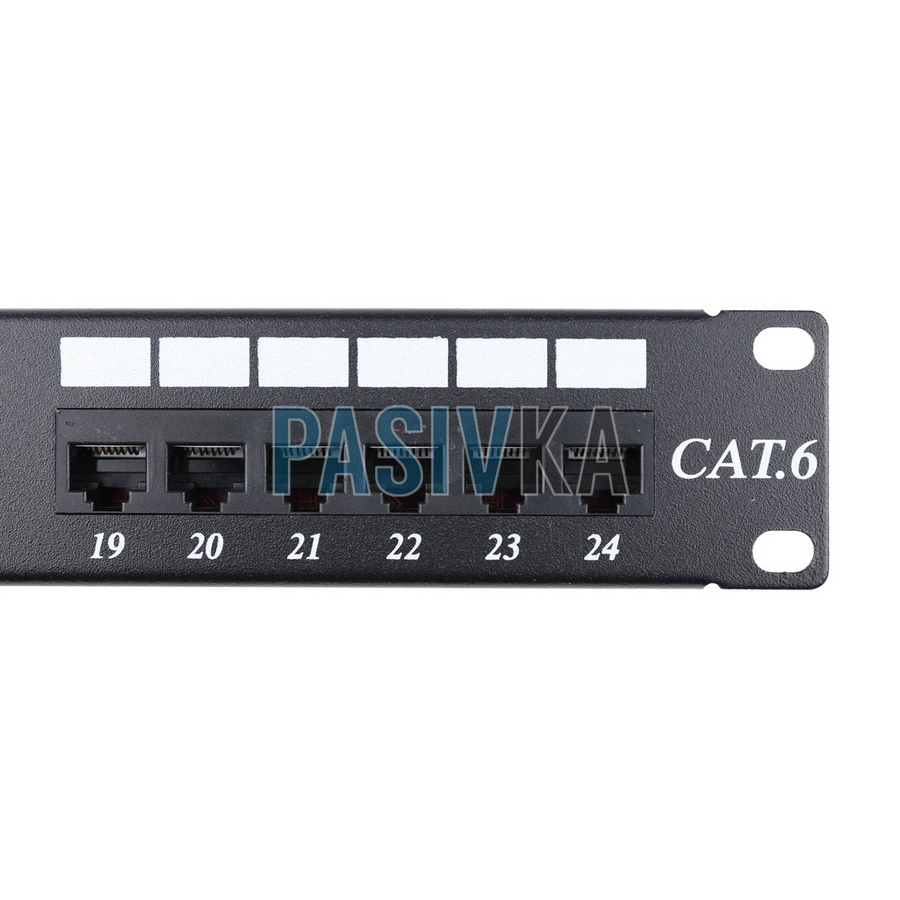 Патч-панель RJ-45 19" 24 порта cat.6 1U UTP Premium Line 176122412, фото 5