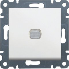 Светорегулятор нажимной белый Hager Lumina-2 WL4030, фото 1