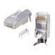 Конектор&nbsp;прохідний cat.6a екранований FTP RJ45 W&T&nbsp;WT-6081-EZ, фото 1