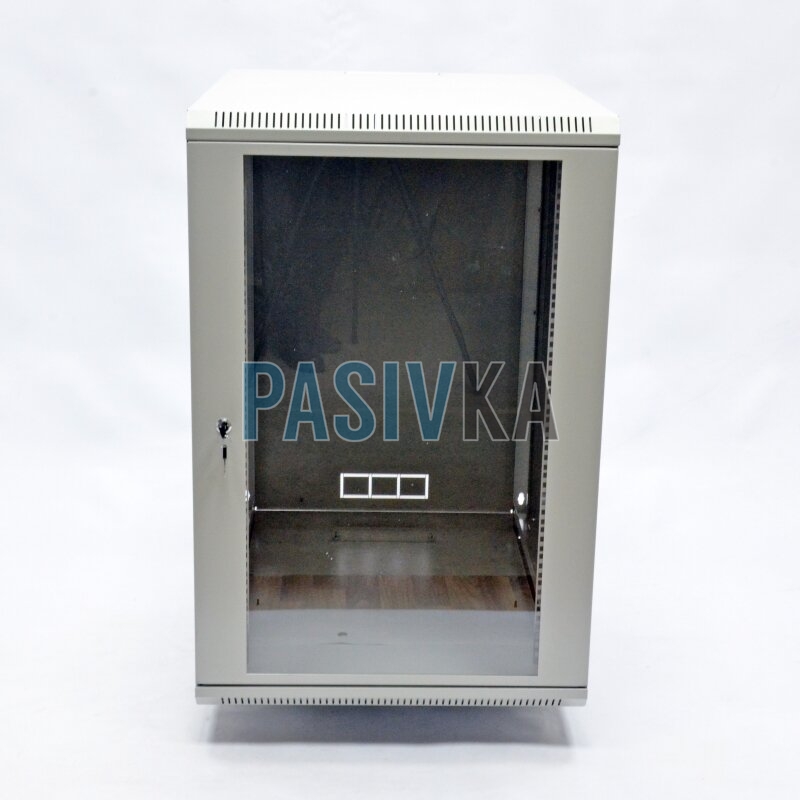 Настенный серверный шкаф 18U 19" глубина 800 мм акрил серый CMS UA-MGSWA188G, фото 8
