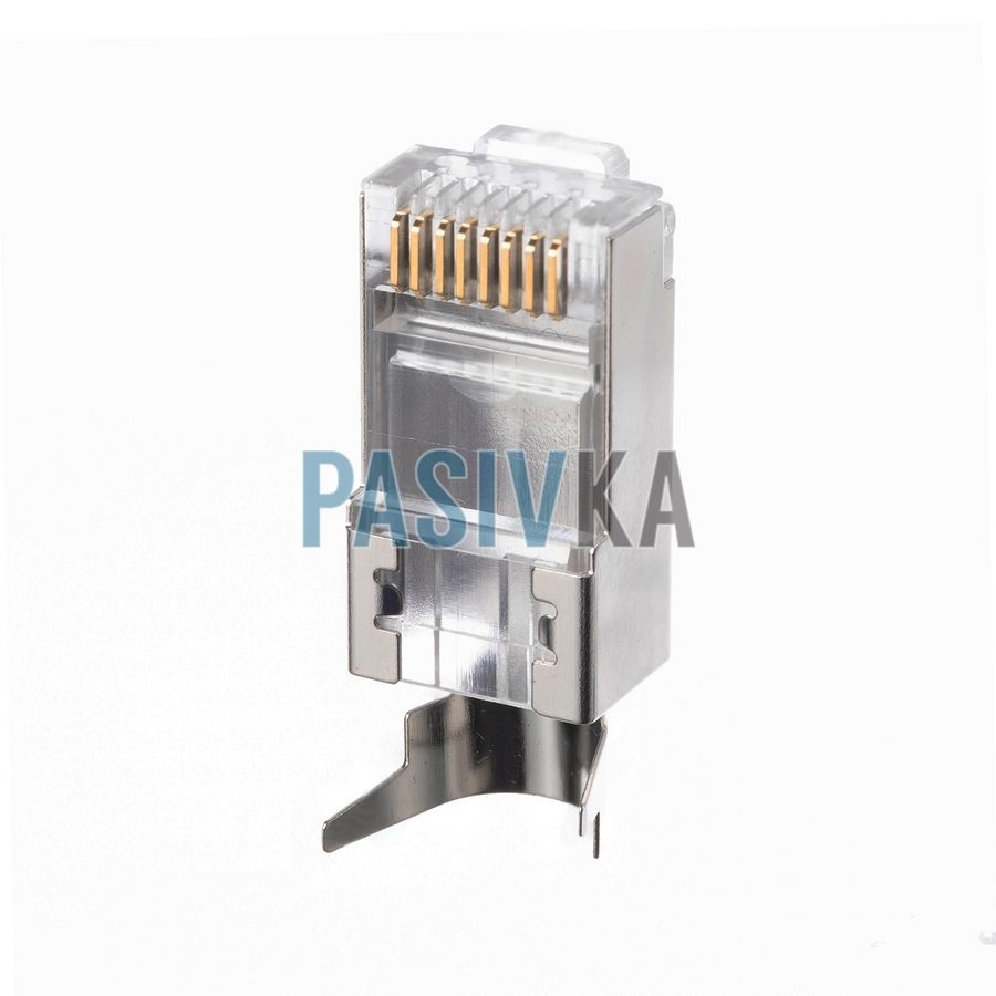 Конектор&nbsp;прохідний cat.6a екранований FTP RJ45 W&T&nbsp;WT-6081-EZ, фото 3
