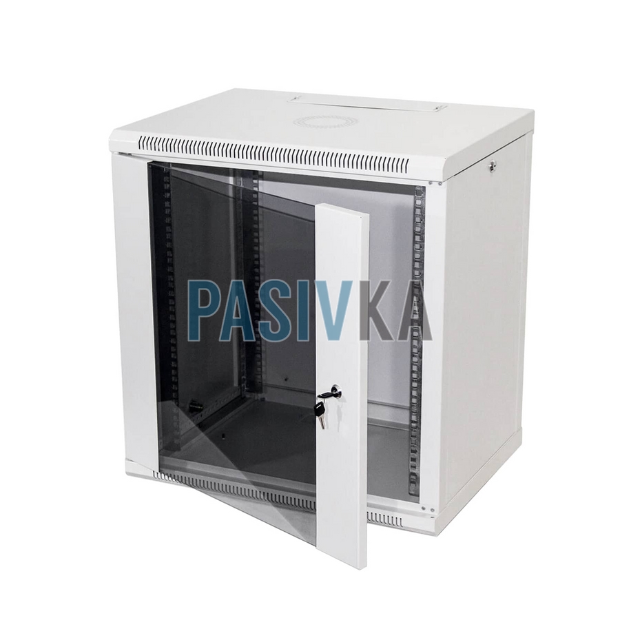 Серверный настенный шкаф 12U 19" глубина 450 мм Pasivka PAS-1245G, фото 3