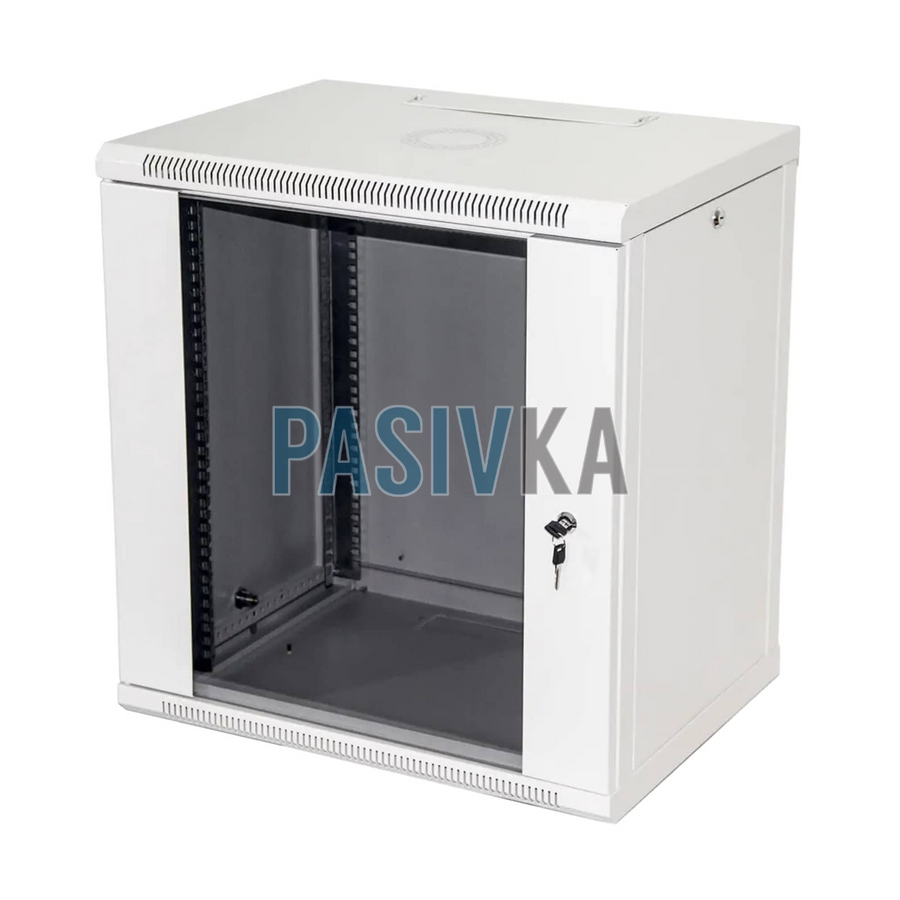 Серверный настенный шкаф 12U 19" глубина 450 мм Pasivka PAS-1245G, фото 1