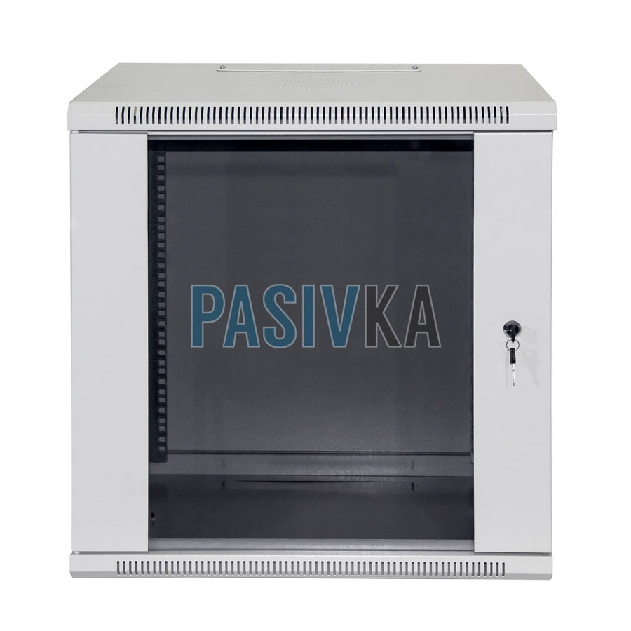 Серверный настенный шкаф 12U 19" глубина 450 мм Pasivka PAS-1245G, фото 4