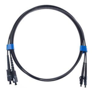 Патч-корд оптический SC/UPC-LC/UPC SM 2м Duplex черный CMS UPC-2SCLC(SM)D(ON)BK, фото 1