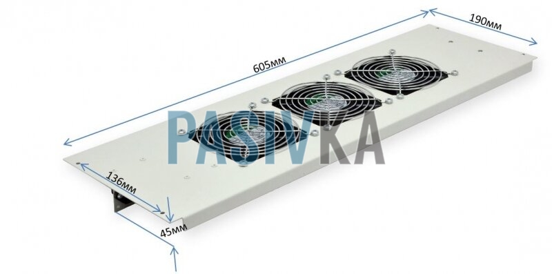 Вентиляторний блок в дах для шаф MGSE CMS UA-MGSE-F3MG, фото 5