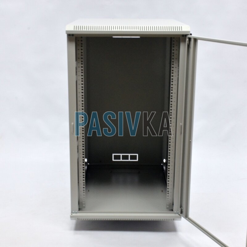 Шкаф серверный настенный 21U 19" глубина 600 мм акрил серый CMS UA-MGSWA216G, фото 2