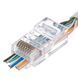 Конектор прохідний RJ-45 8P8C UTP cat.6 упаковка 100 шт W&T WT-6086C-CAT.6, фото 5