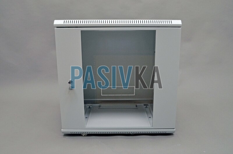 Телекоммуникационный настенный шкаф 9U 19" глубина 500 мм серый CMS UA-MGSW95G, фото 5