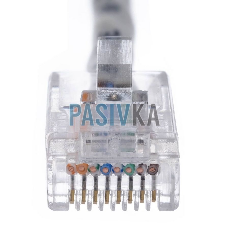 Проходной коннектор RJ-45 8P8C UTP cat.5e упаковка 100 шт Kingda KD-PG8032-C5E, фото 7