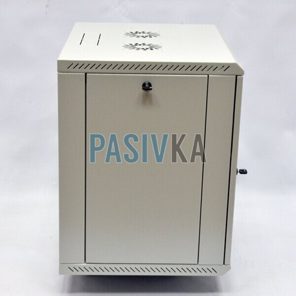 Комутаційна настінна шафа 12U 19" глибина 450 мм сірий Mepsan Mini Cabinet MC12U6045GS-GR, фото 5