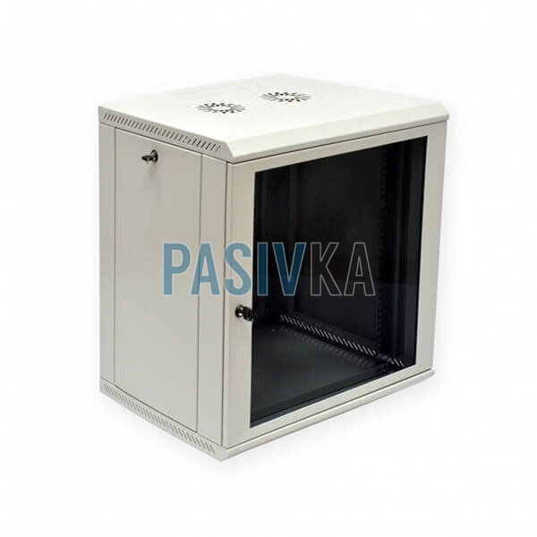 Комутаційна настінна шафа 12U 19" глибина 450 мм сірий Mepsan Mini Cabinet MC12U6045GS-GR, фото 1