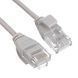 Патч-корд 0,5 м UTP cat.6a сірий Slim LSZH L&W PC0027-C6A-050-8L, фото 2