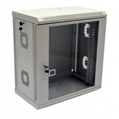 Телекоммуникационный настенный шкаф 12U 19" глубина 350 мм акрил серый CMS UA-MGSWA1235G, фото 1