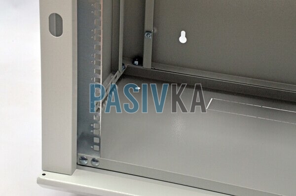 Комутаційна настінна шафа 15U 19" глибина 450 мм сірий Mepsan Mini Cabinet MC15U6045GS-GR, фото 5