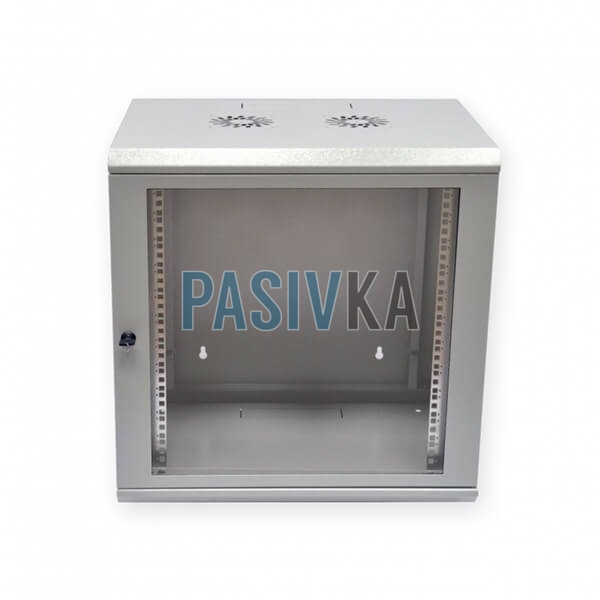 Комутаційна настінна шафа 15U 19" глибина 450 мм сірий Mepsan Mini Cabinet MC15U6045GS-GR, фото 2