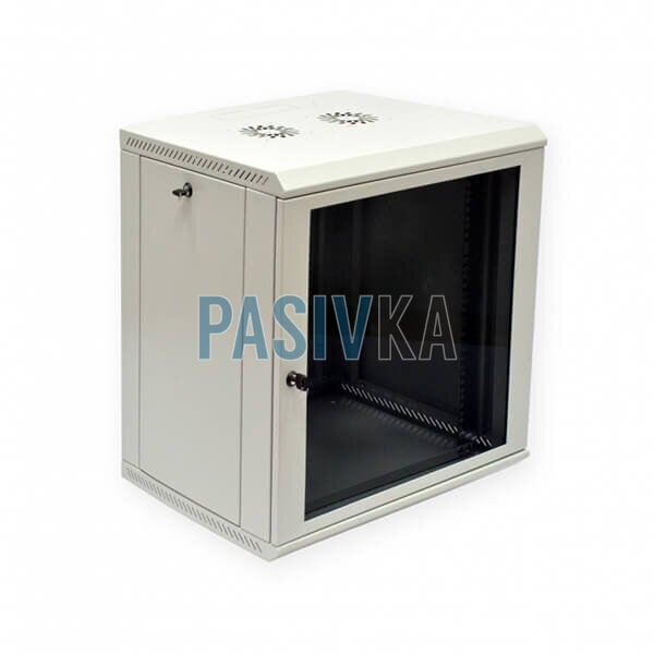 Комутаційна настінна шафа 15U 19" глибина 450 мм сірий Mepsan Mini Cabinet MC15U6045GS-GR, фото 1