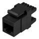 Модуль Keystone RJ-45 UTP cat.5e узкий черный W&T WT-2007A-BLACK, фото 2
