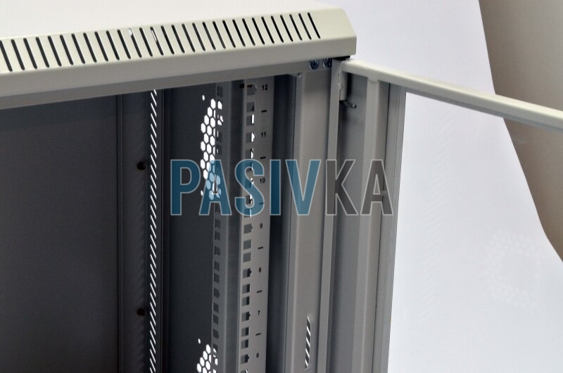 Телекоммуникационный настенный шкаф 12U 19" глубина 350 мм акрил серый CMS UA-MGSWA1235G, фото 2