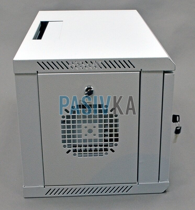 Телекоммуникационный настенный шкаф 6U 19" глубина 350 мм серый CMS UA-MGSW635G, фото 5