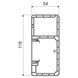 Кабельний канал парапетний 120x55 мм білий cерія PK Kopos PK 120X55 D_HD