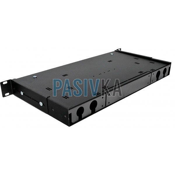 Патч-панель 24 порта под 24 адаптера SC Simplex/LC Duplex 1U черная UA-FOP24SCS-B, фото 3